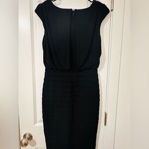 Knee high black dress